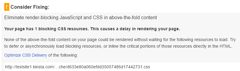 render blocking css automize