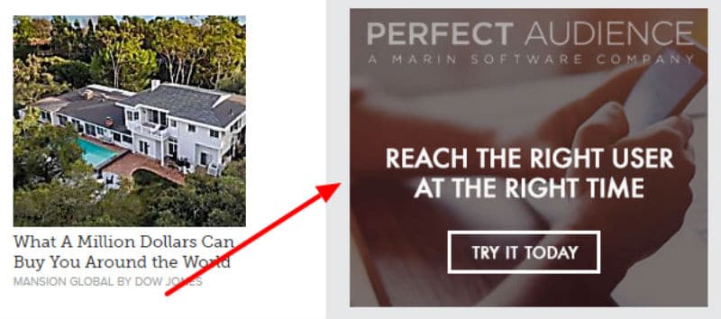 Example of Remarketing ads