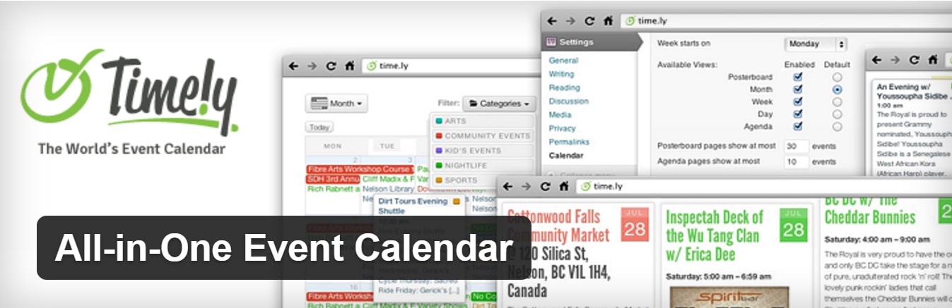 All In One Event Calendar WordPress plugin