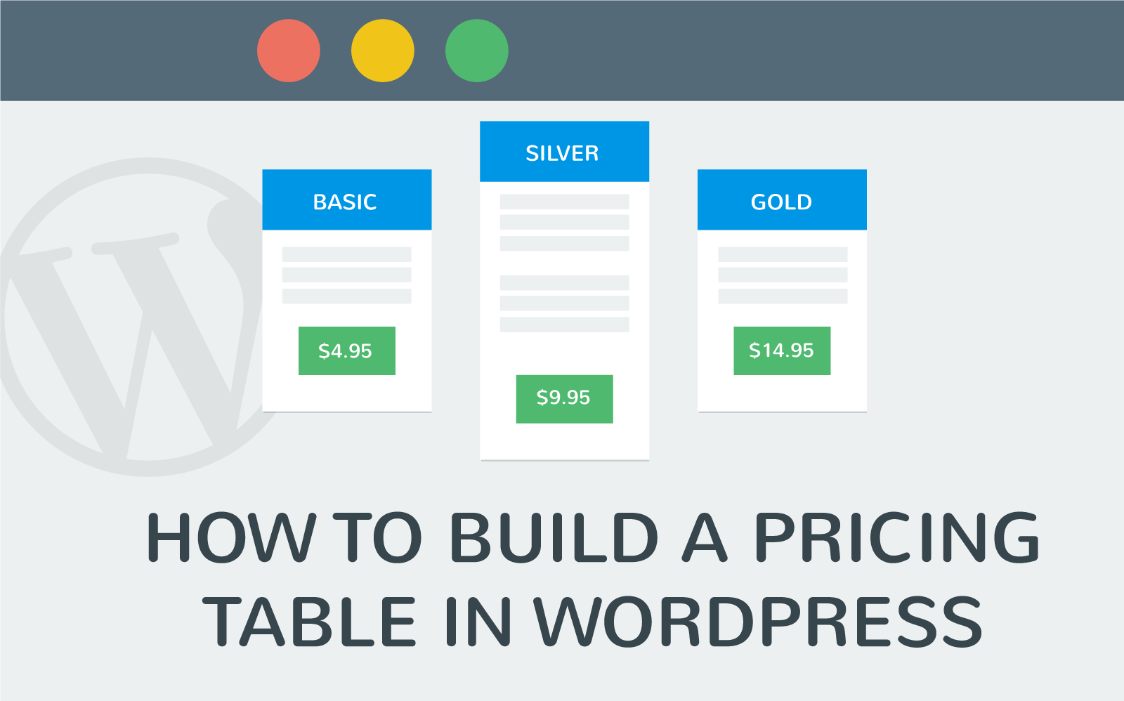 pricing table wordpress