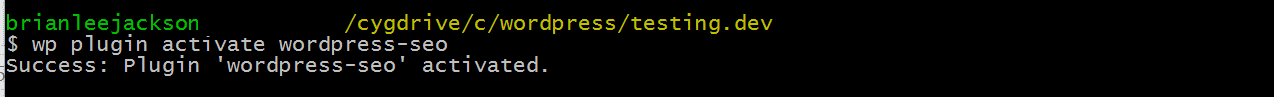 activate plugin wp-cli