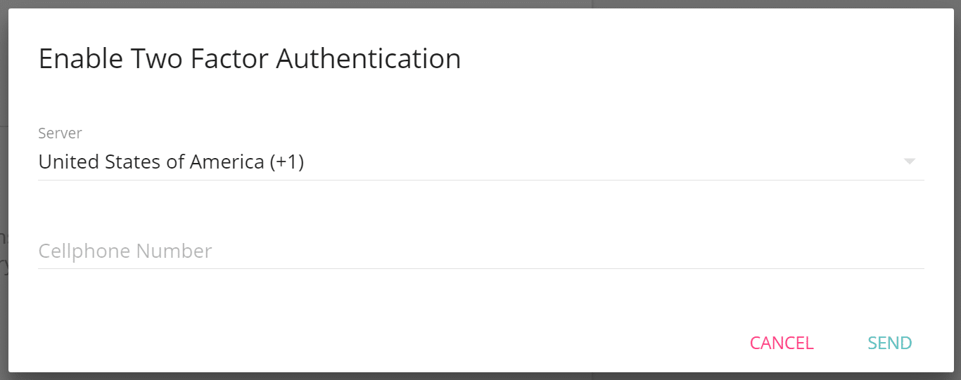 Configure two-factor auth enable two-factor auth