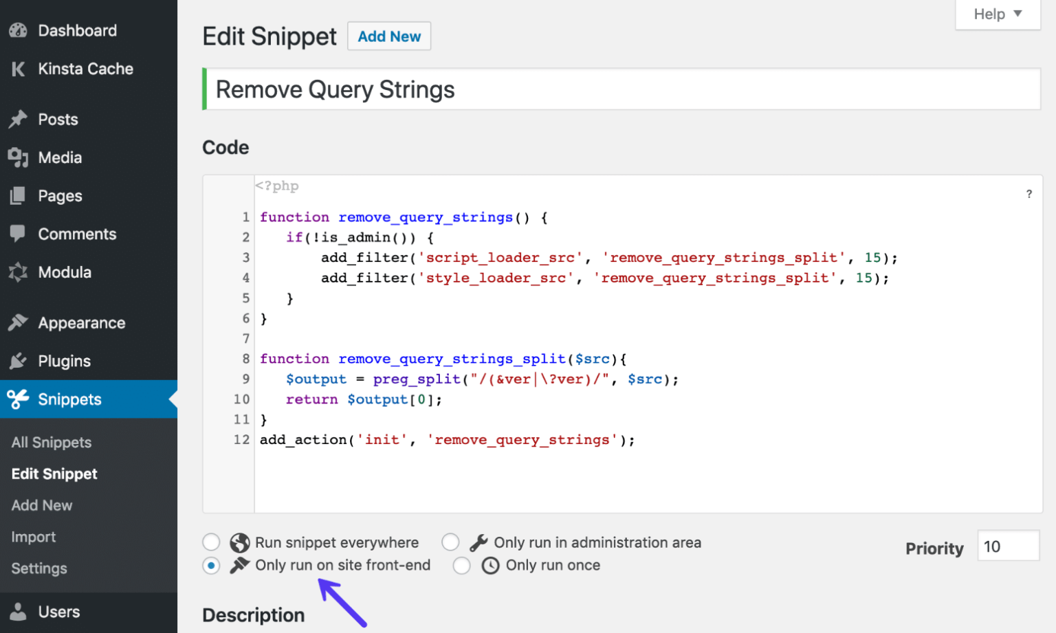 wp enqueue script breaks query string