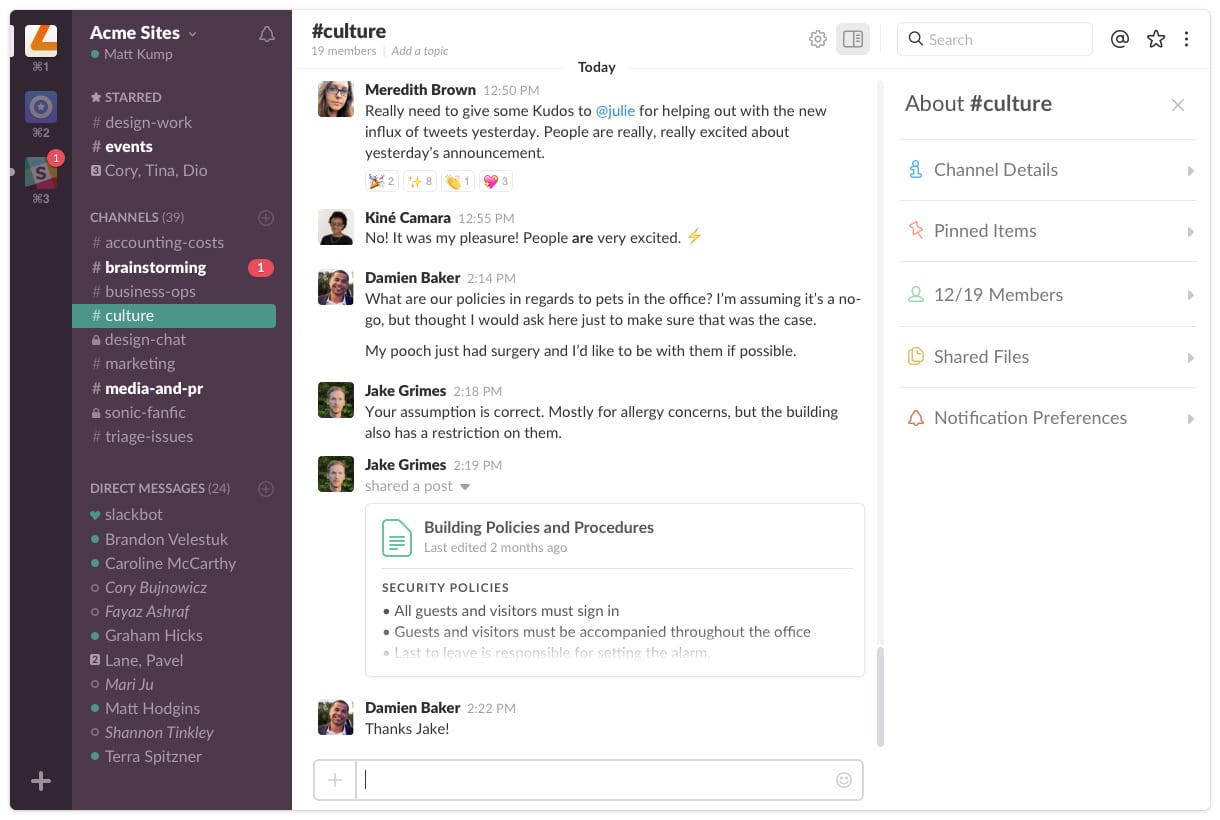slack sass products must have