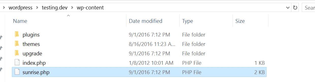 sunrise multisite mapping file