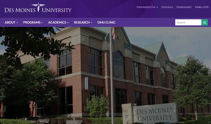 des moines university wordpress sites