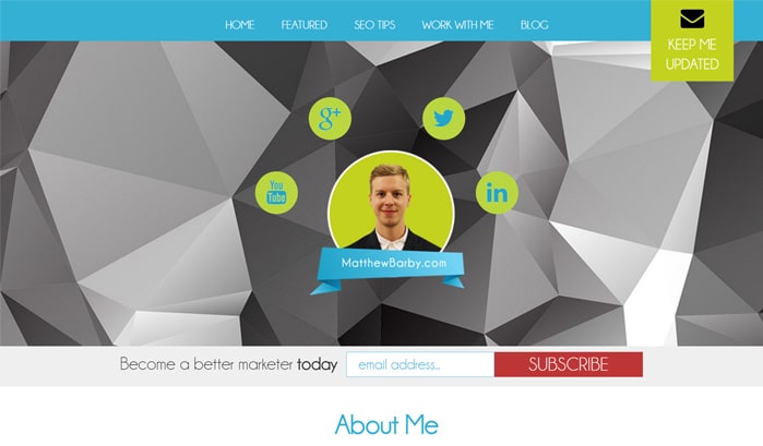 matthew-barby-wordpress-sites 130+ WordPress Site Examples of Big Brands