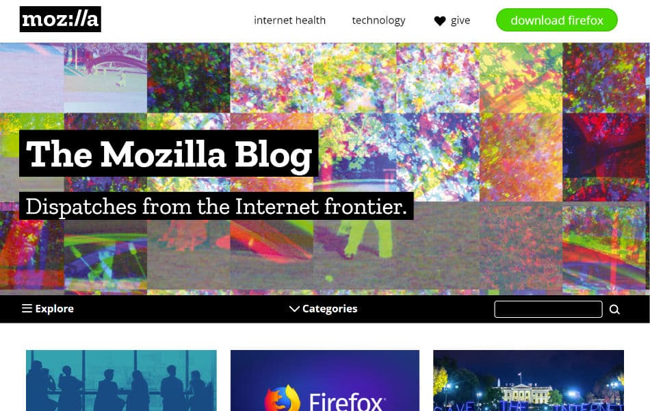 mozilla-blog 130+ WordPress Site Examples of Big Brands