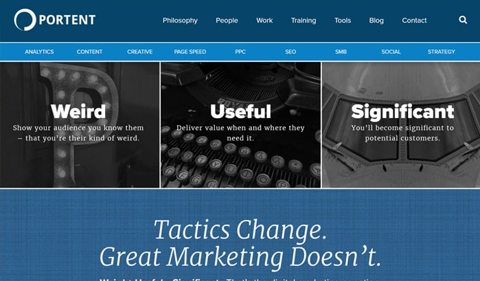 portent 130+ WordPress Site Examples of Big Brands