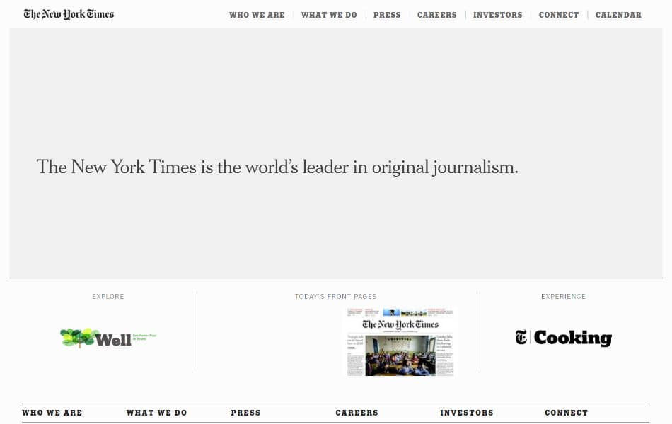 the-new-york-times 130+ WordPress Site Examples of Big Brands
