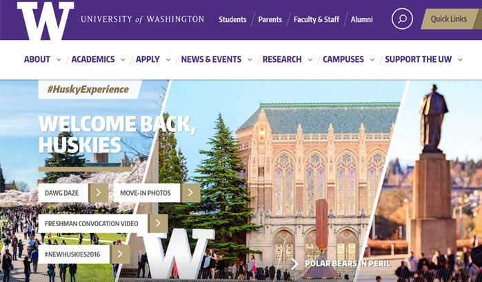 university-of-washington-wordpres-sites 130+ WordPress Site Examples of Big Brands