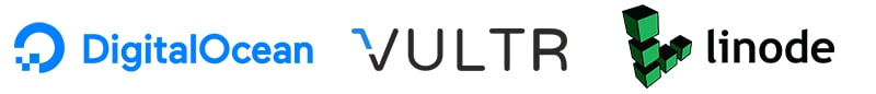 Wordpress VPS options include DigitalOcean, Vulture, and Linode.