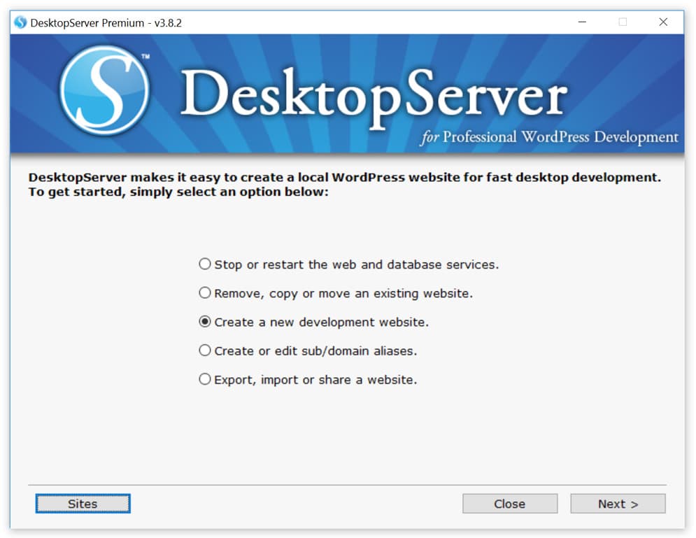Edit DesktopServer desktop server edit