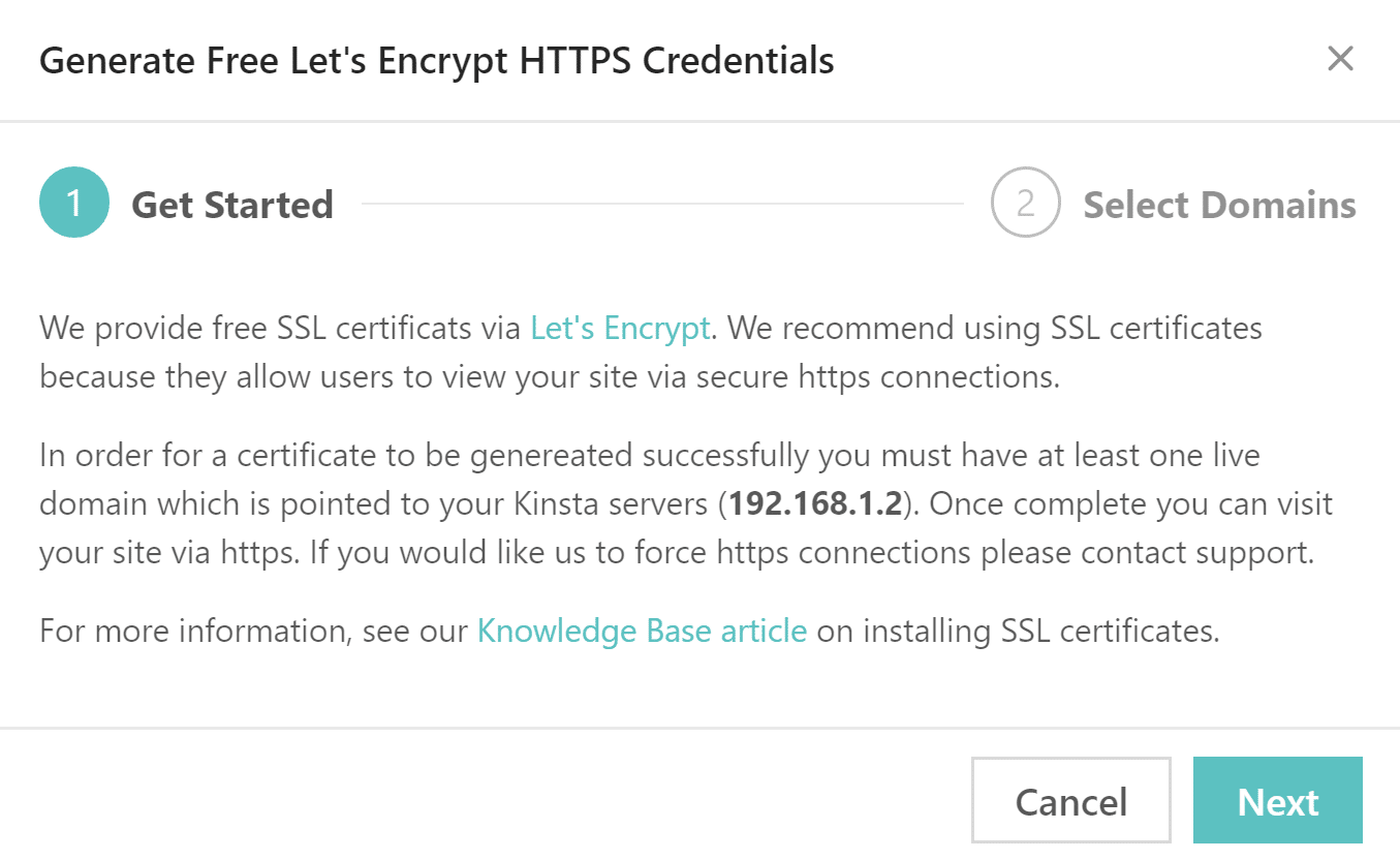 Generate Let's Encrypt HTTPS credentials