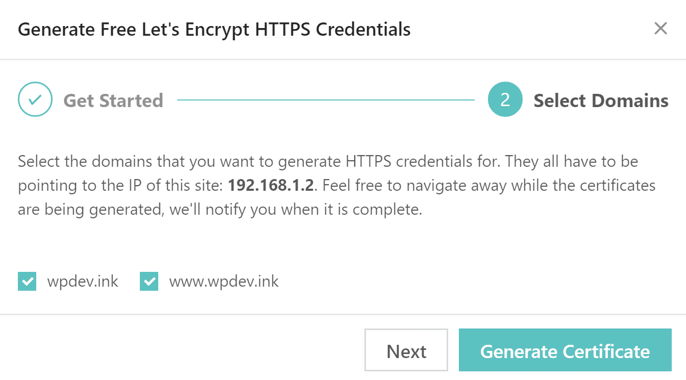 HTTPS credentials domains