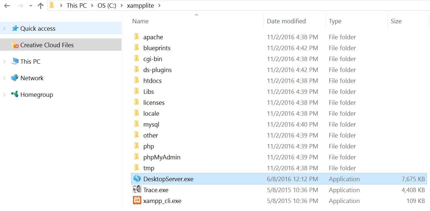 Launch DesktopServer launch desktopserver