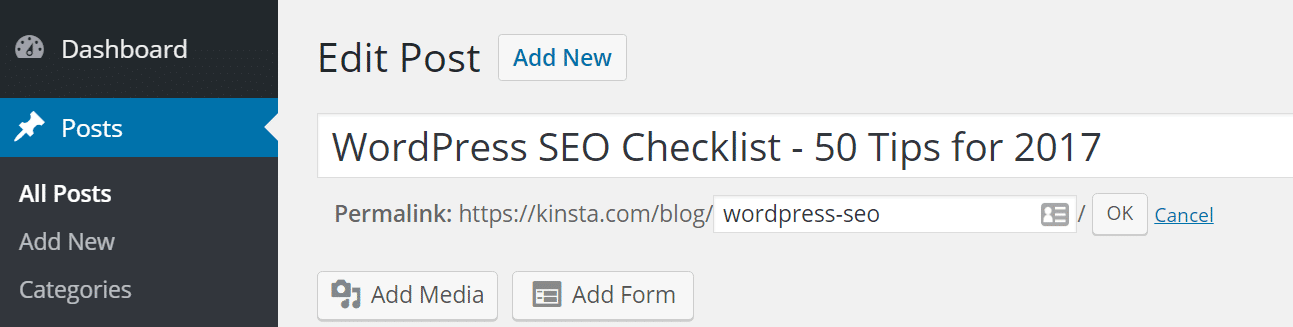 wordpress seo short url