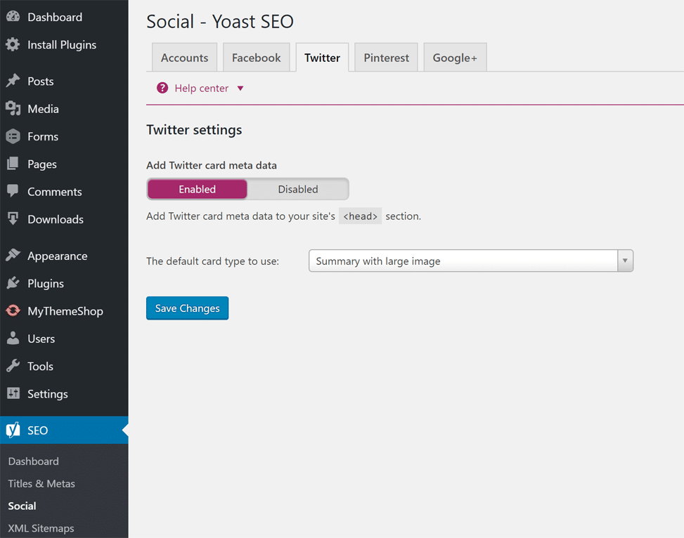 yoast social markup