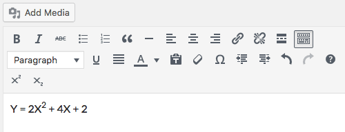The image shows two extra buttons added to the third row of TinyMCE toolbar