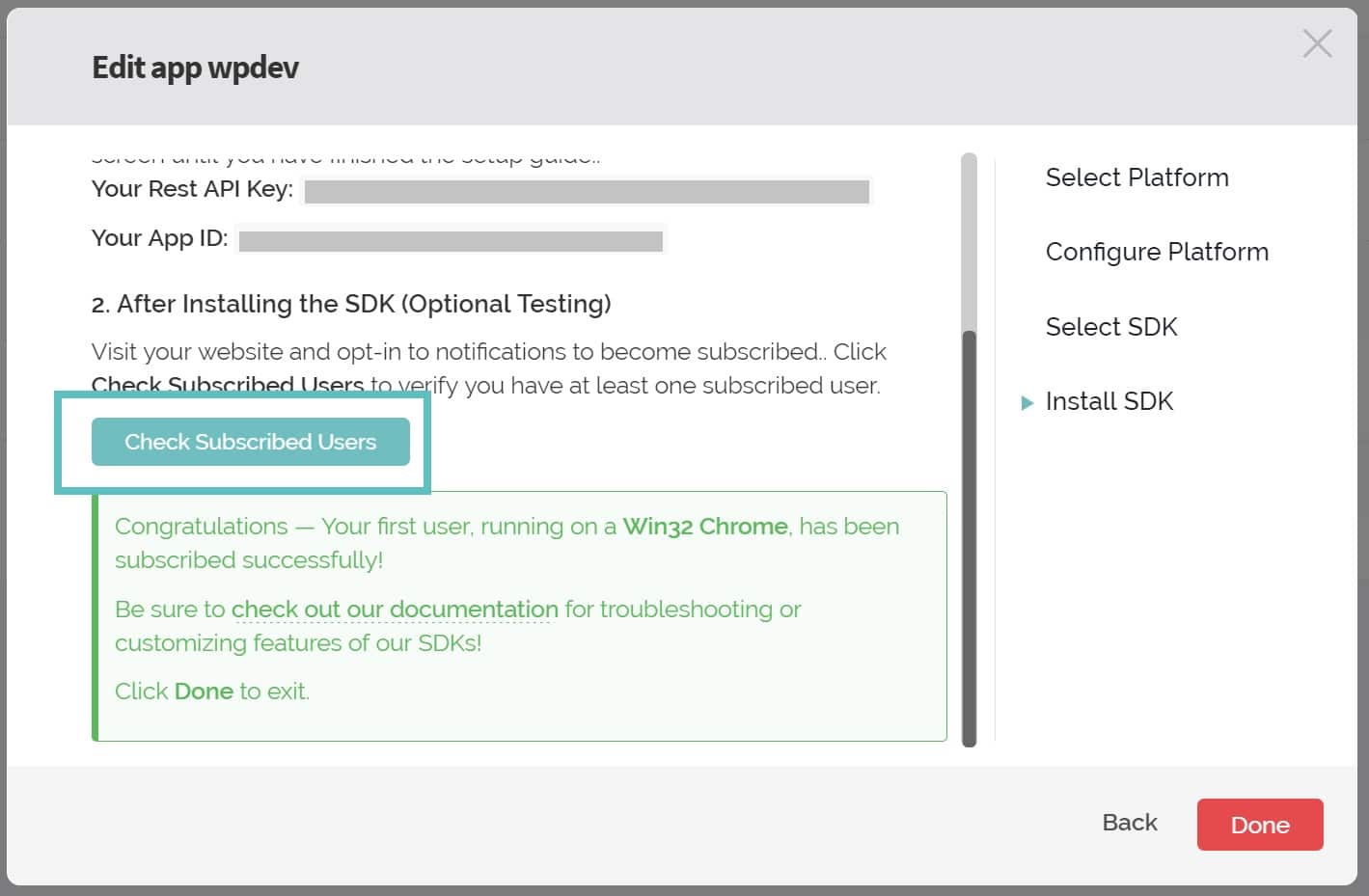 onesignal check subscribed users