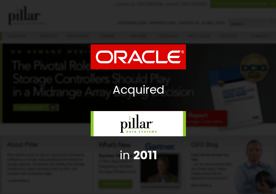 oracle acquires pillar