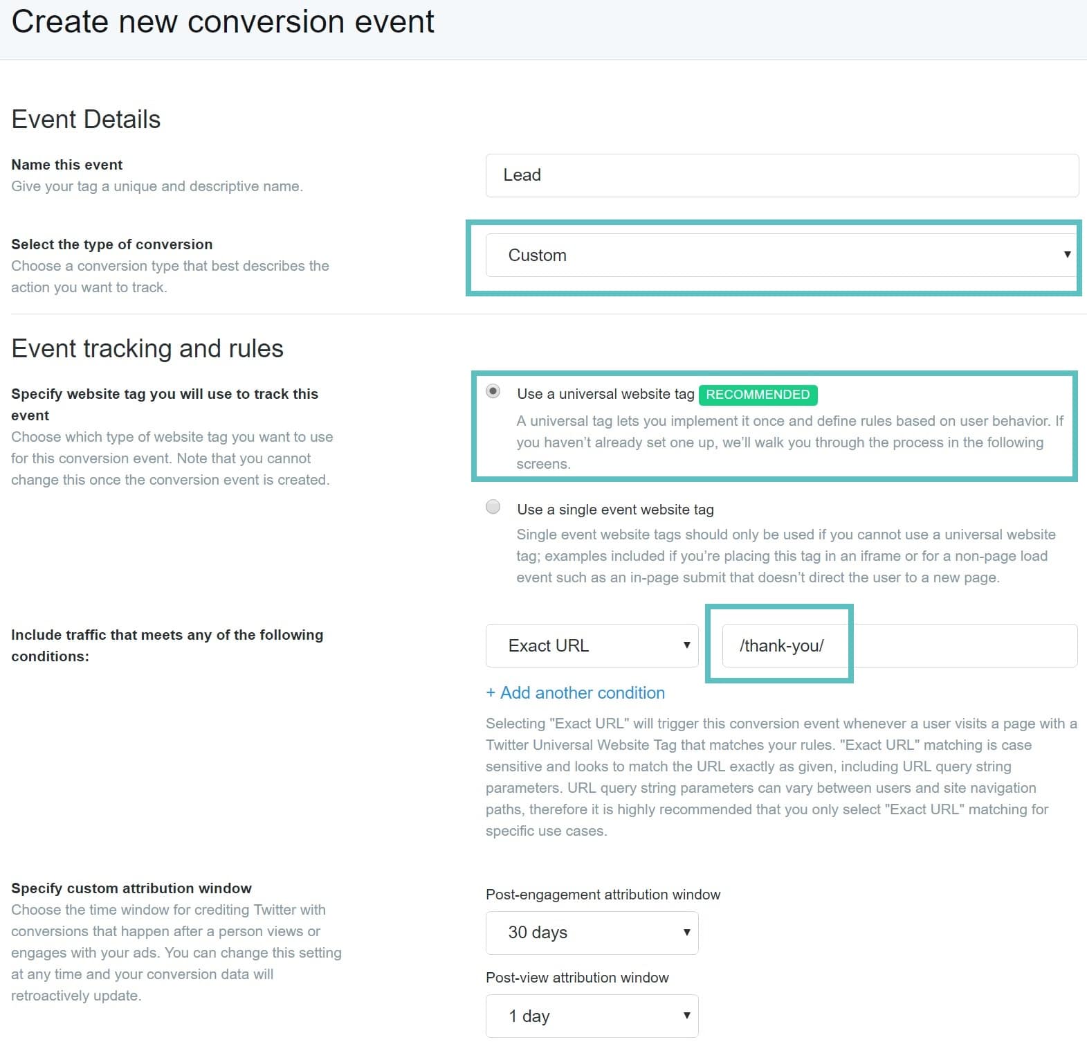 twitter custom url conversion