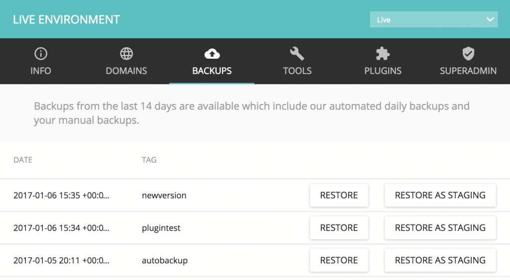 restore-to-staging