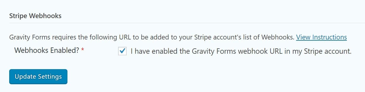 update stripe webhooks