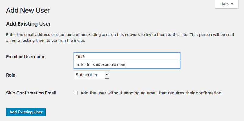Add new user