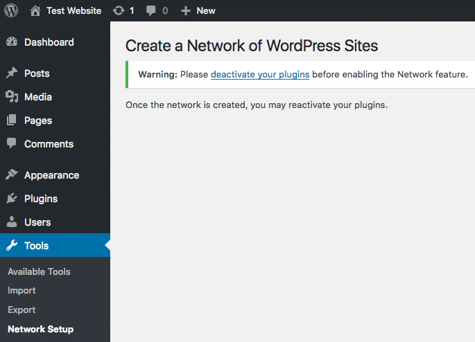 Deactivate plugins