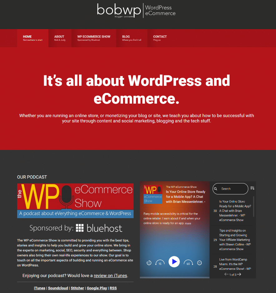 bobwp wordpress website