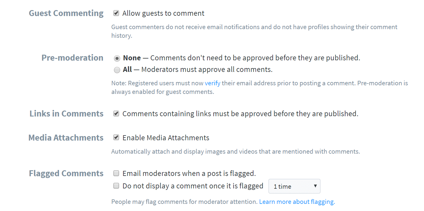 disqus comment moderation