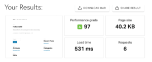 how to test upload download speed for any given site on the internet