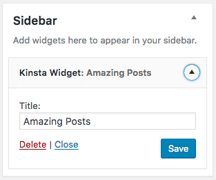 Basic widget form