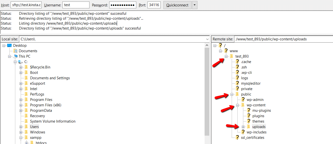 Udvidelse af FTP-mapper