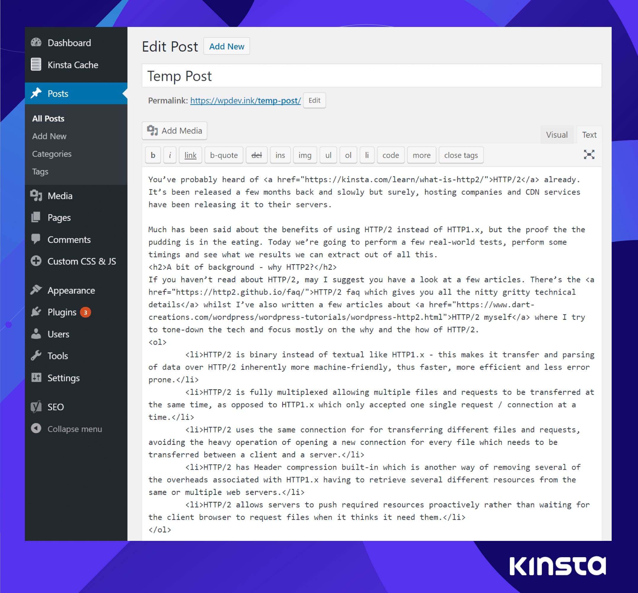 Clean formatting text view
