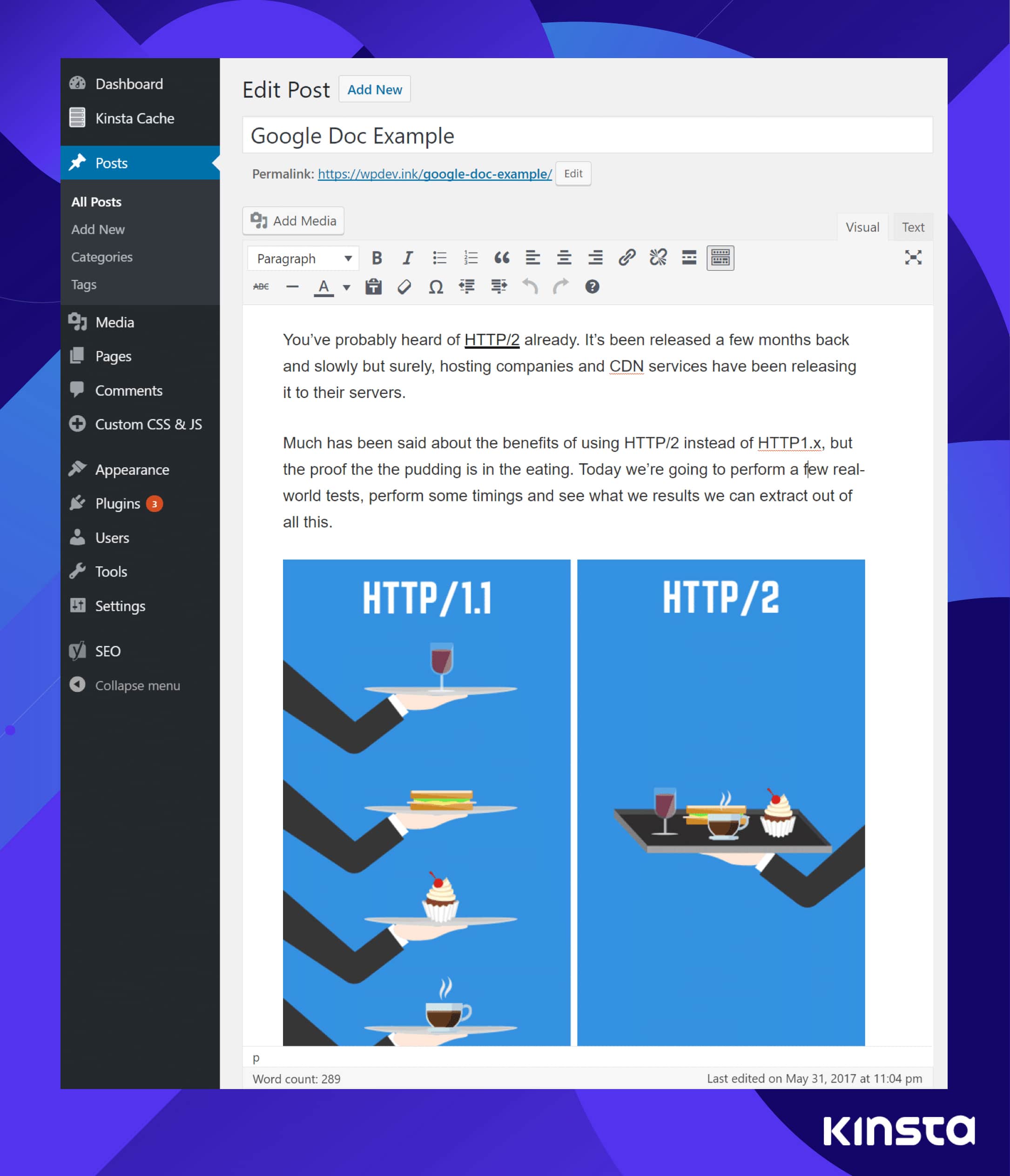 Exported google doc to WordPress