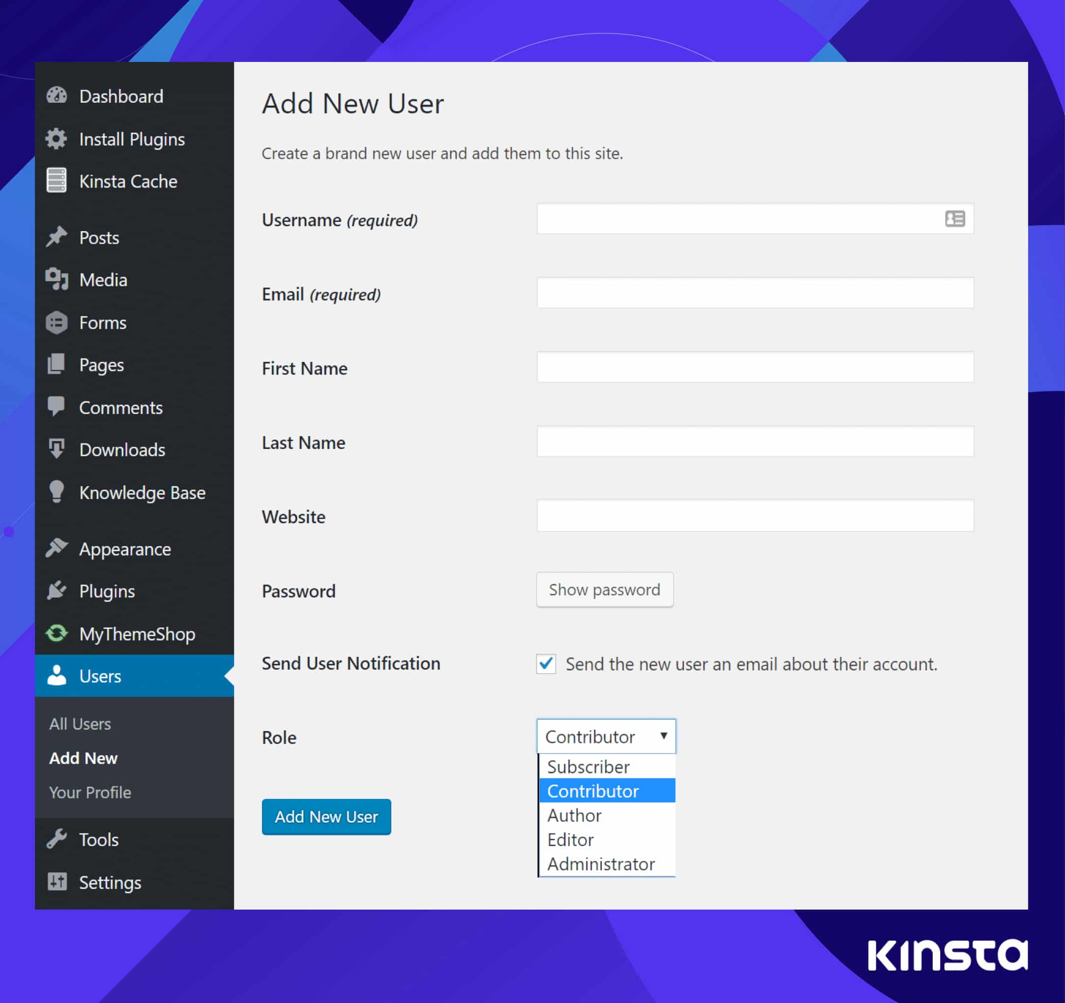 Give writer access to your site