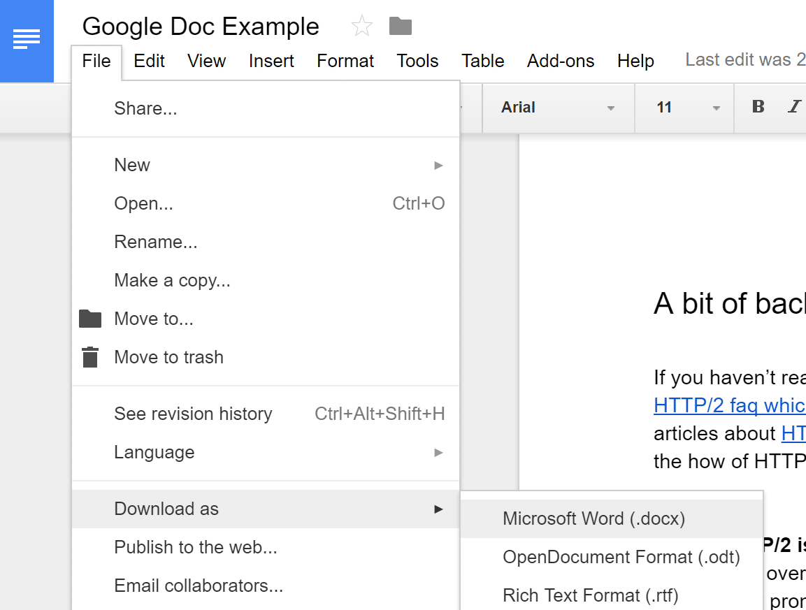 google docs download pdf no photos