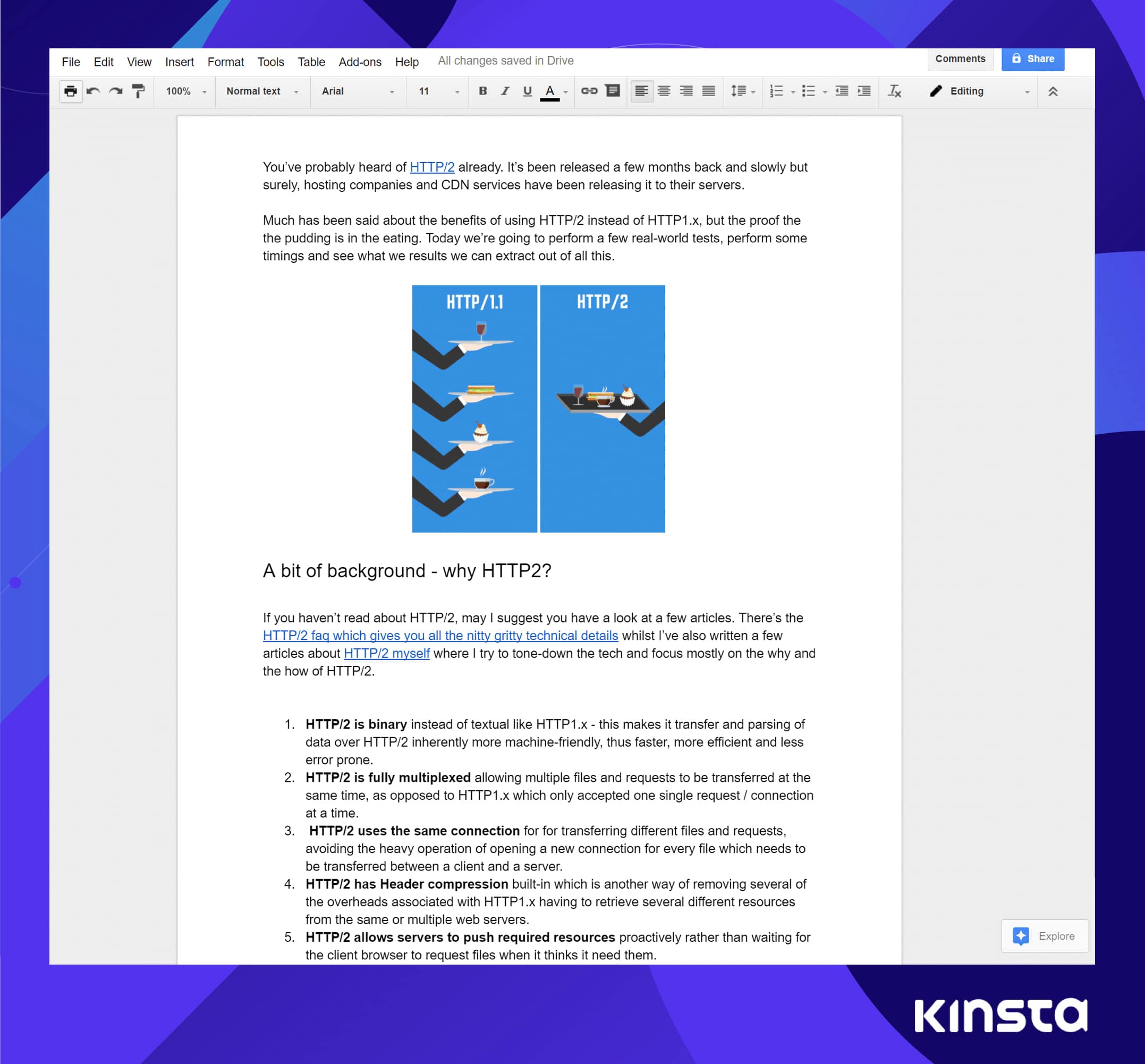 Google Doc example