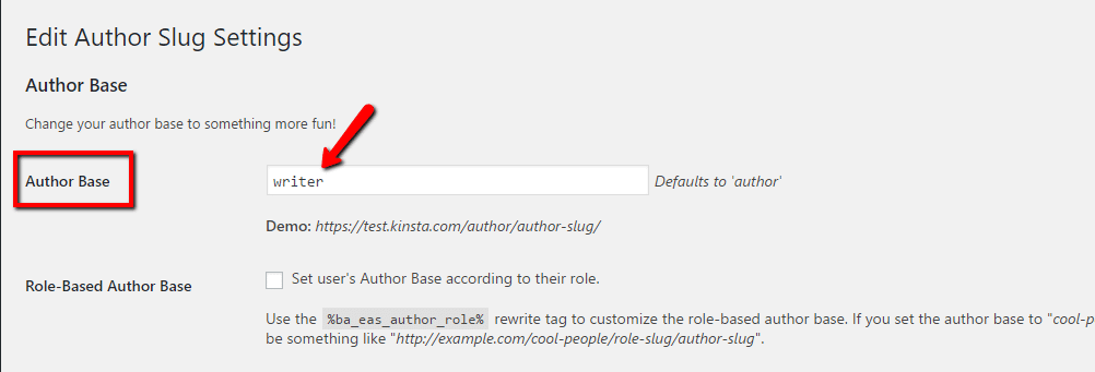 Author base