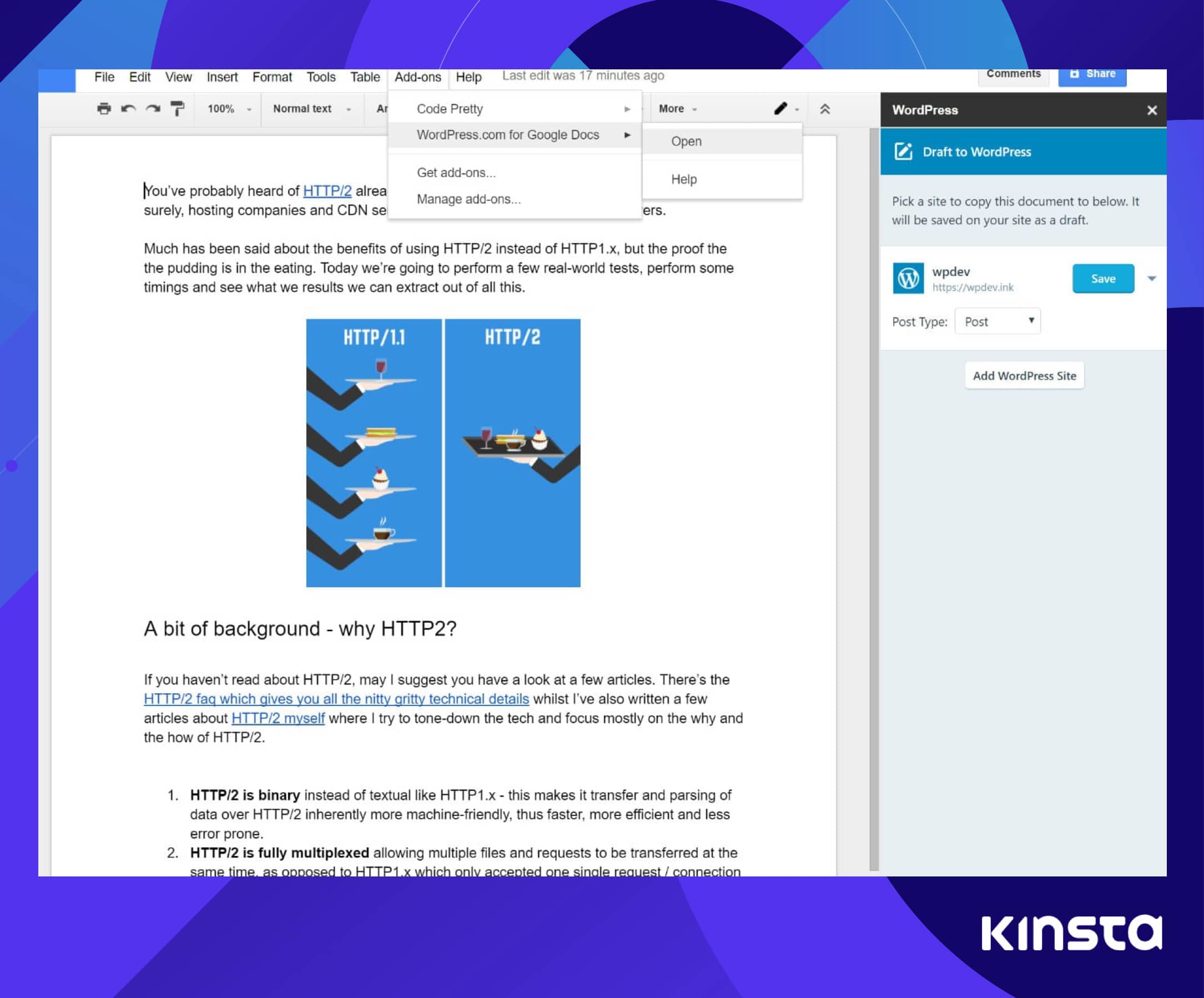 Export Google Docs to WordPress with Jetpack