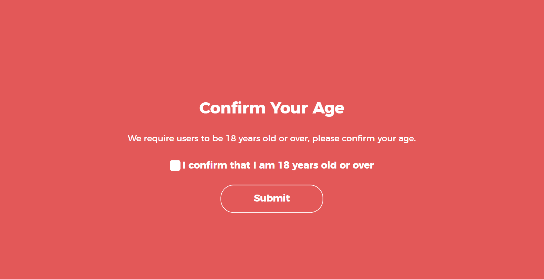 Confirm age in WordPress