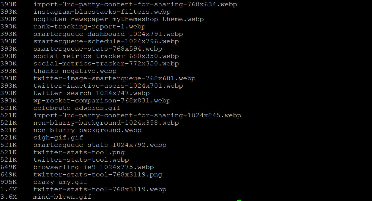 Large files SSH