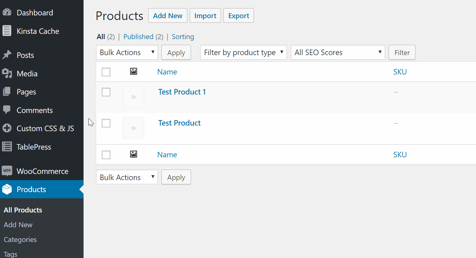Sorting WooCommerce products