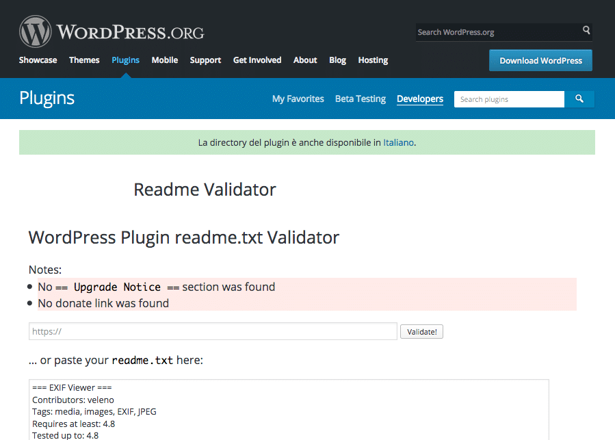 Readme Validator 