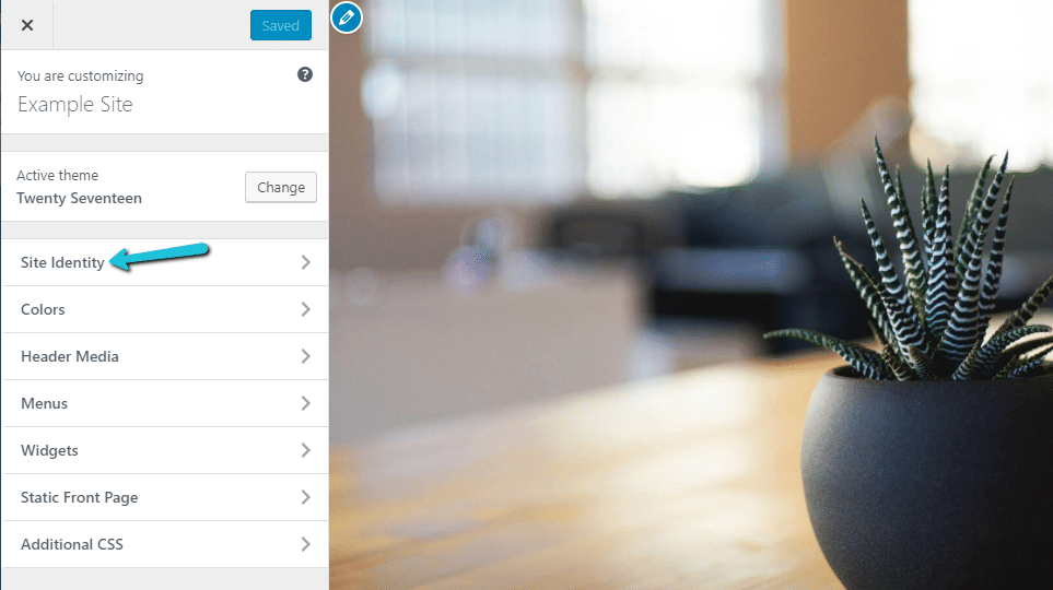 How to find Site Identity Tab