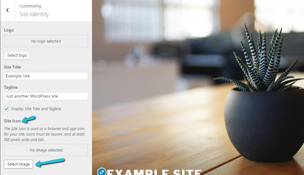 Choosing an image for your favicon