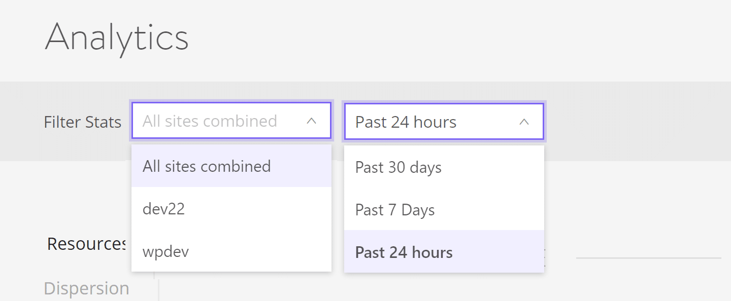Filter analytics