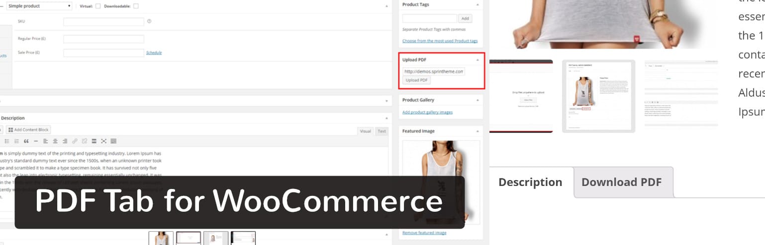 PDF Tab for WooCommerce plugin